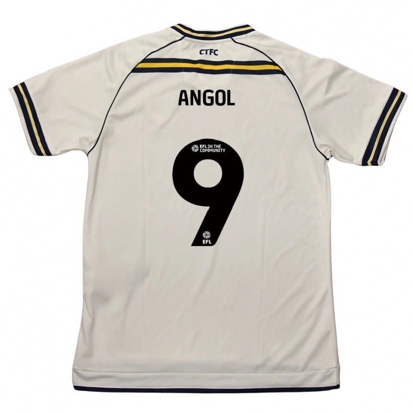 Danxen Enfant Maillot Lee Angol #9 Blanc Marine Tenues Extérieur 2025/26 T-Shirt