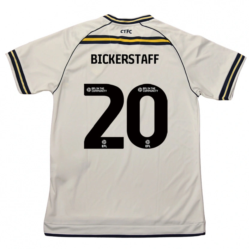 Danxen Enfant Maillot Jake Bickerstaff #20 Blanc Marine Tenues Extérieur 2025/26 T-Shirt