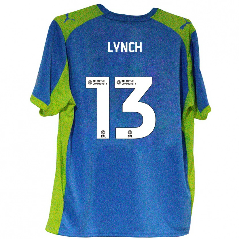 Danxen Enfant Maillot Jay Lynch #13 Bleu Ciel Jaune Tenues Extérieur 2025/26 T-Shirt