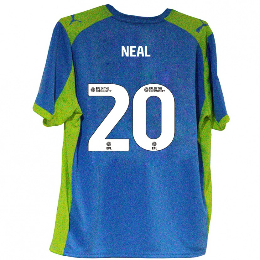 Danxen Enfant Maillot Harrison Neal #20 Bleu Ciel Jaune Tenues Extérieur 2025/26 T-Shirt