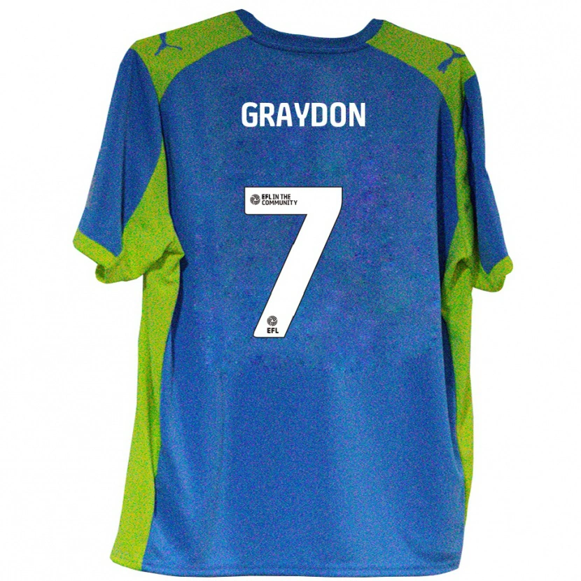Danxen Enfant Maillot Ryan Graydon #7 Bleu Ciel Jaune Tenues Extérieur 2025/26 T-Shirt
