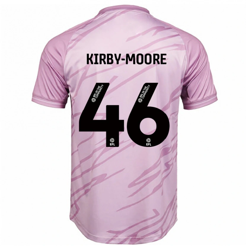 Danxen Enfant Maillot Harvey Kirby-Moore #46 Rose Noir Tenues Extérieur 2025/26 T-Shirt