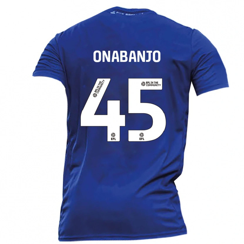 Danxen Enfant Maillot Remi Onabanjo #45 Bleu Blanc Tenues Extérieur 2025/26 T-Shirt