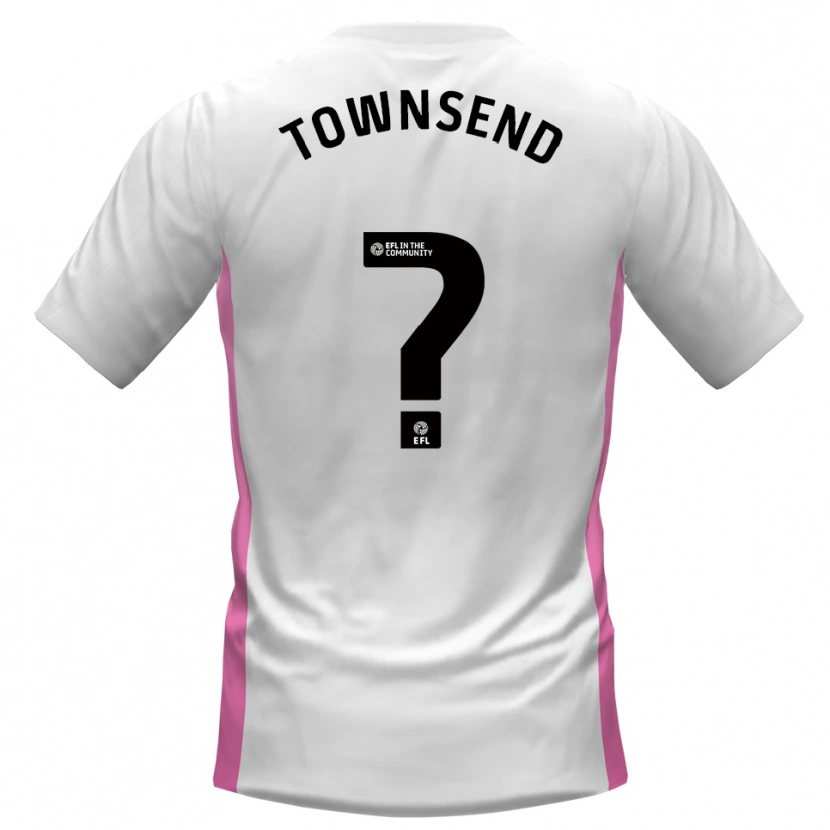 Danxen Enfant Maillot Kadi Townsend #0 Blanc Rouge Tenues Extérieur 2025/26 T-Shirt