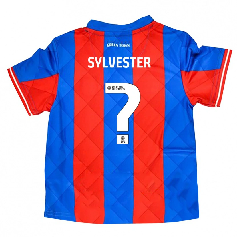 Danxen Enfant Maillot Georgia Sylvester #0 Bleu Rouge Blanc Tenues Extérieur 2025/26 T-Shirt
