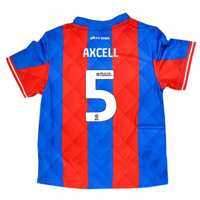 Danxen Enfant Maillot Finley Axcell #5 Bleu Rouge Blanc Tenues Extérieur 2025/26 T-Shirt