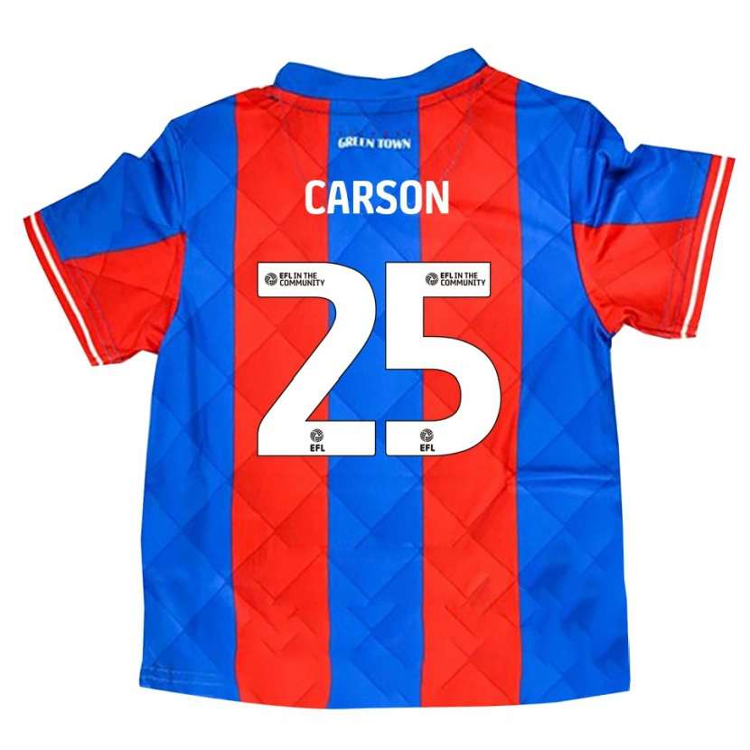 Danxen Enfant Maillot Matty Carson #25 Bleu Rouge Blanc Tenues Extérieur 2025/26 T-Shirt