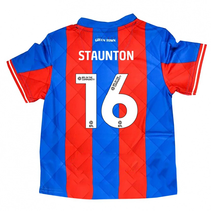Danxen Enfant Maillot Reece Staunton #16 Bleu Rouge Blanc Tenues Extérieur 2025/26 T-Shirt