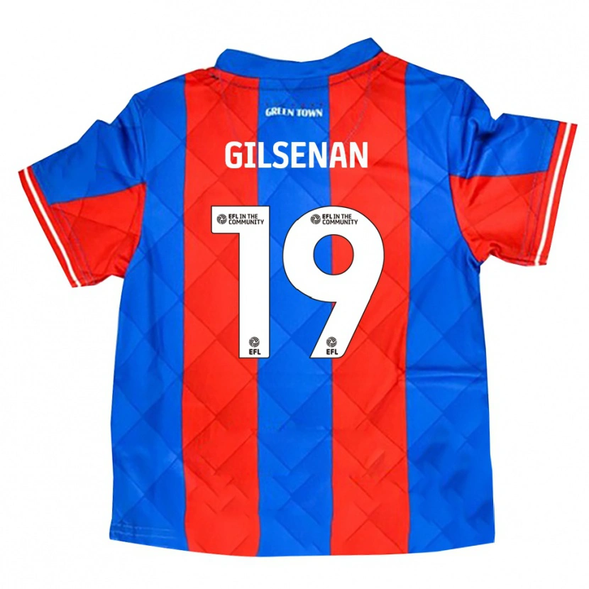 Danxen Enfant Maillot Zak Gilsenan #19 Bleu Rouge Blanc Tenues Extérieur 2025/26 T-Shirt