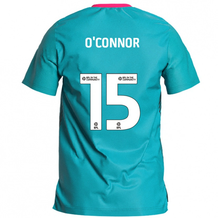 Danxen Enfant Maillot Anthony O'connor #15 Bleu Ciel Rose Tenues Extérieur 2025/26 T-Shirt