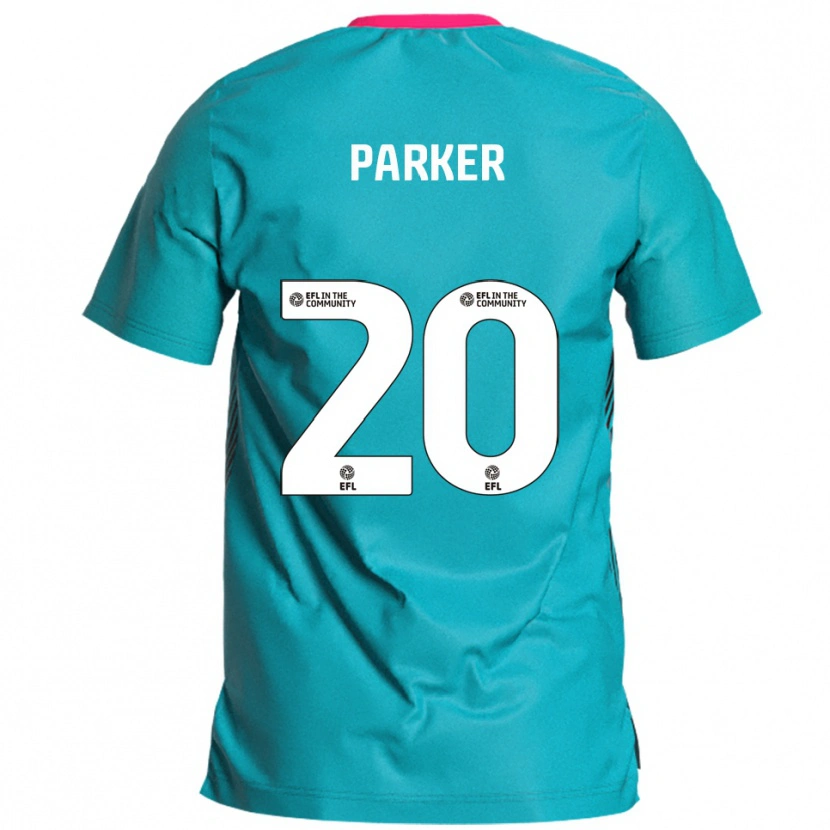Danxen Enfant Maillot Charley Parker #20 Bleu Ciel Rose Tenues Extérieur 2025/26 T-Shirt
