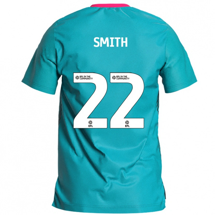 Danxen Enfant Maillot Reece Smith #22 Bleu Ciel Rose Tenues Extérieur 2025/26 T-Shirt