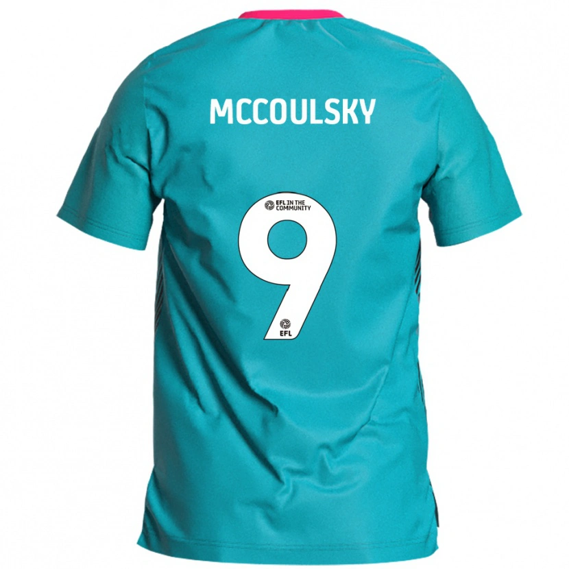 Danxen Enfant Maillot Shawn Mccoulsky #9 Bleu Ciel Rose Tenues Extérieur 2025/26 T-Shirt