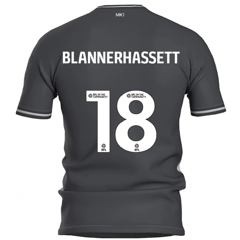 Danxen Enfant Maillot Tommy Blannerhassett #18 Gris Argent Tenues Extérieur 2025/26 T-Shirt