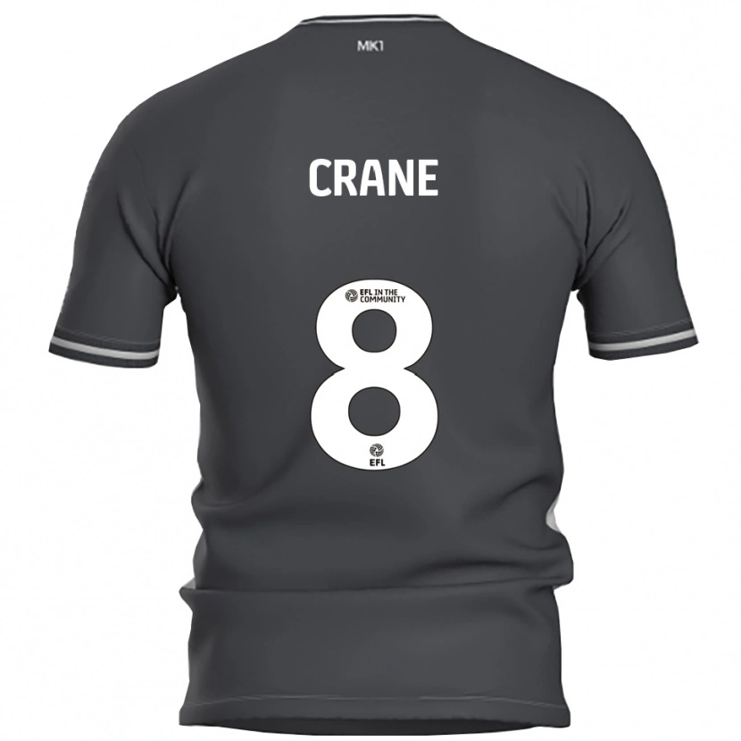 Danxen Enfant Maillot Max Crane #8 Gris Argent Tenues Extérieur 2025/26 T-Shirt
