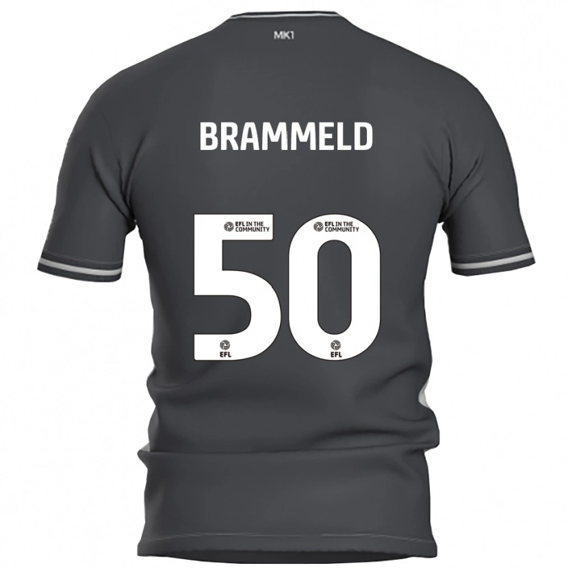 Danxen Enfant Maillot Michael Brammeld #50 Gris Argent Tenues Extérieur 2025/26 T-Shirt