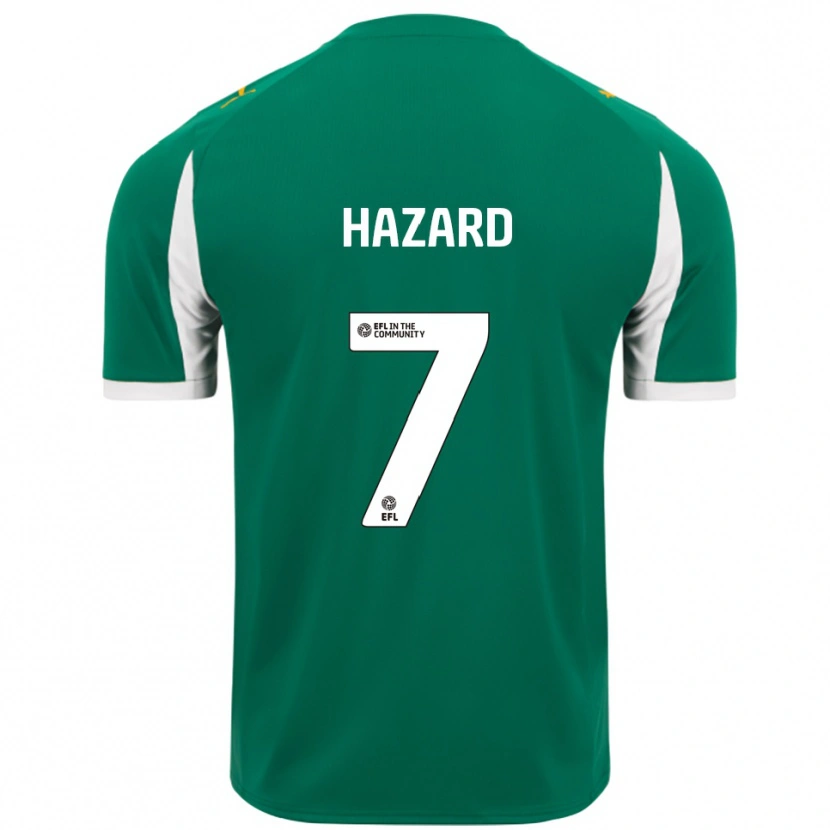 Danxen Enfant Maillot Harrison Hazard #7 Vert Blanc Tenues Extérieur 2025/26 T-Shirt