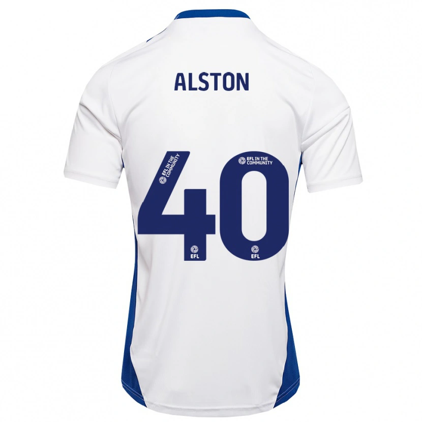 Danxen Enfant Maillot George Alston #40 Blanc Bleu Tenues Extérieur 2025/26 T-Shirt