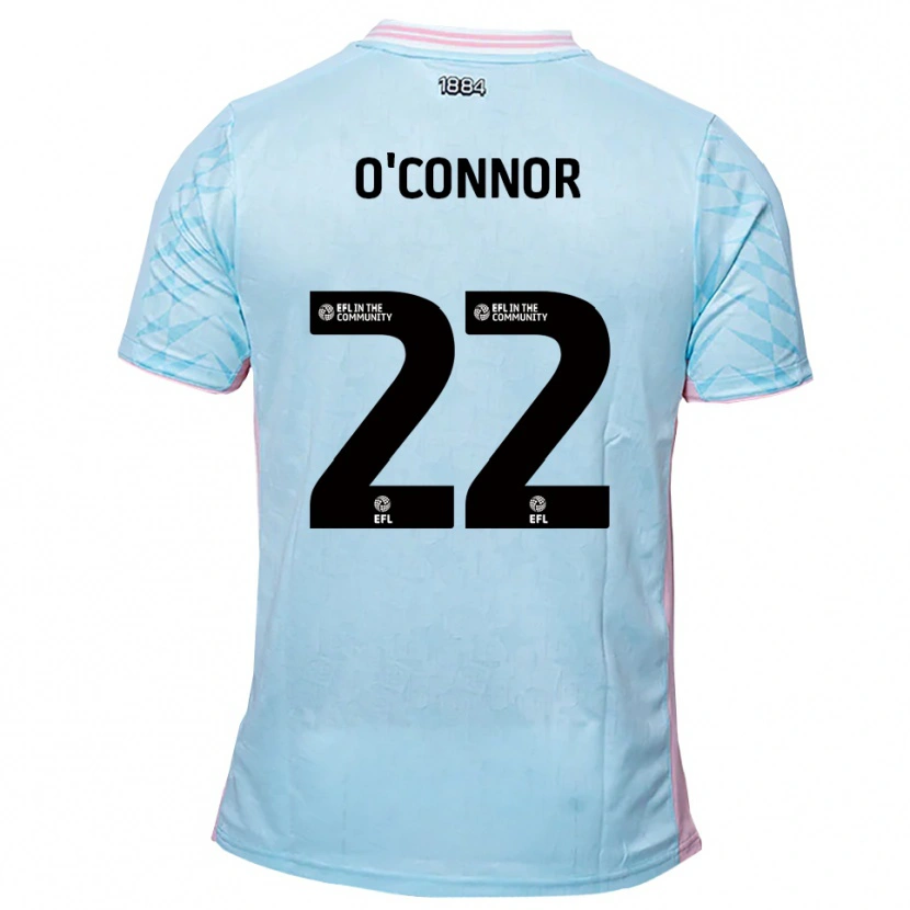 Danxen Enfant Maillot Lee O'connor #22 Bleu Ciel Rose Tenues Extérieur 2025/26 T-Shirt
