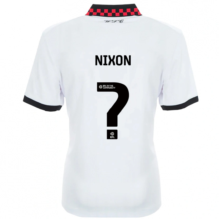 Danxen Enfant Maillot Freya Nixon #0 Blanc Noir Tenues Extérieur 2025/26 T-Shirt