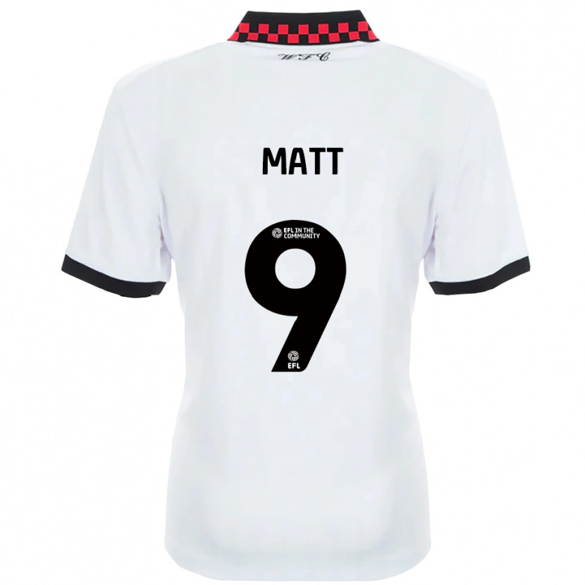 Danxen Enfant Maillot Jamille Matt #9 Blanc Noir Tenues Extérieur 2025/26 T-Shirt