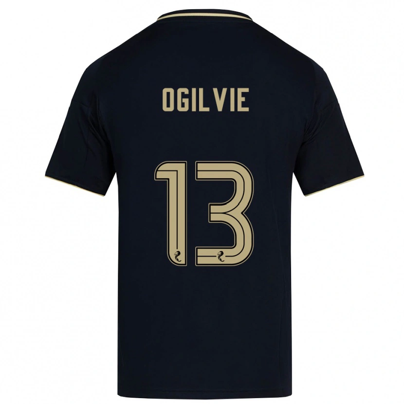 Danxen Enfant Maillot Francesca Ogilvie #13 Marine Or Tenues Extérieur 2025/26 T-Shirt