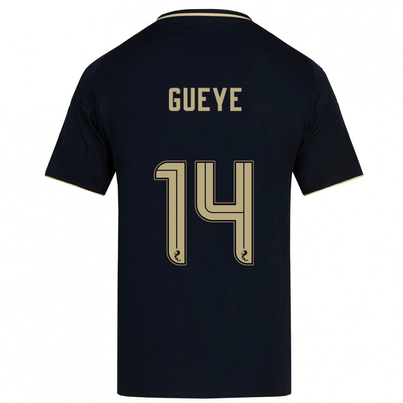 Danxen Enfant Maillot Pape Habib Gueye #14 Marine Or Tenues Extérieur 2025/26 T-Shirt
