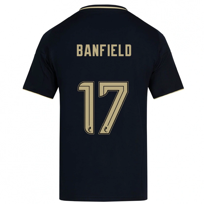 Danxen Enfant Maillot Keeley Banfield #17 Marine Or Tenues Extérieur 2025/26 T-Shirt