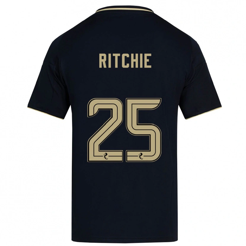 Danxen Enfant Maillot Tom Ritchie #25 Marine Or Tenues Extérieur 2025/26 T-Shirt