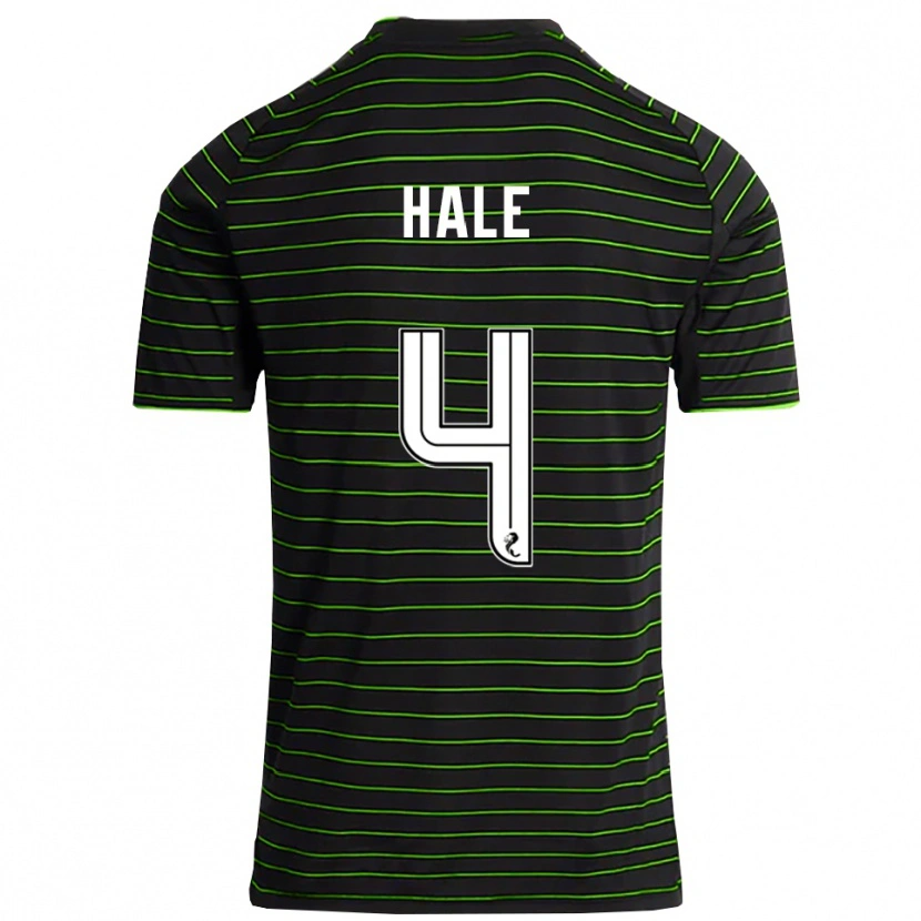 Danxen Enfant Maillot Finlay Hale #4 Noir Vert Tenues Extérieur 2025/26 T-Shirt