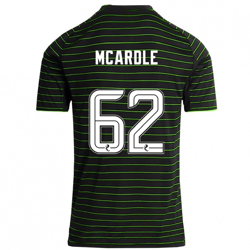 Danxen Enfant Maillot Sean Mcardle #62 Noir Vert Tenues Extérieur 2025/26 T-Shirt