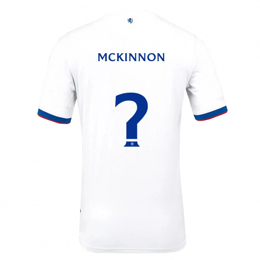 Danxen Enfant Maillot Cole Mckinnon #0 Blanc Rouge Bleu Tenues Extérieur 2025/26 T-Shirt