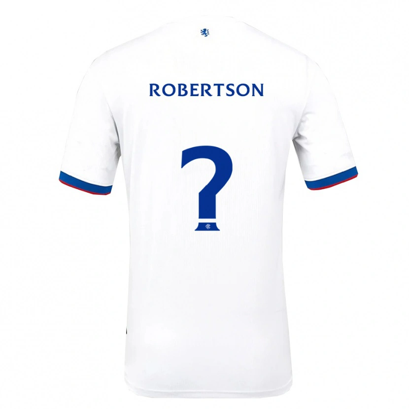 Danxen Enfant Maillot Kerr Robertson #0 Blanc Rouge Bleu Tenues Extérieur 2025/26 T-Shirt