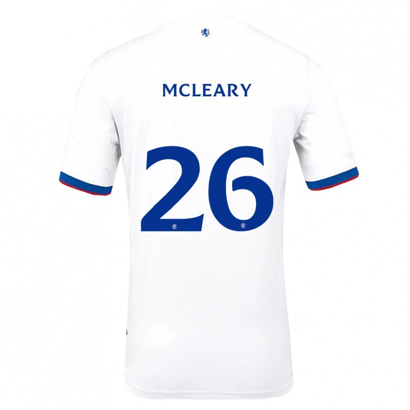 Danxen Enfant Maillot Jodi Mcleary #26 Blanc Rouge Bleu Tenues Extérieur 2025/26 T-Shirt