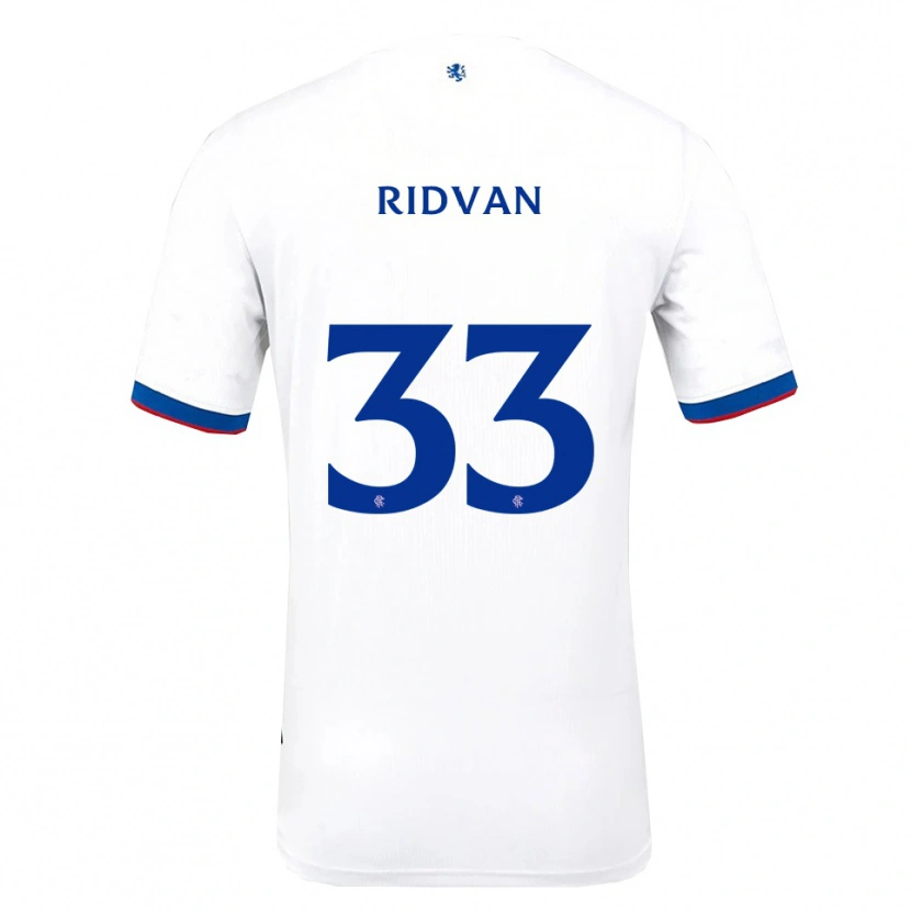 Danxen Enfant Maillot Rıdvan Yılmaz #33 Blanc Rouge Bleu Tenues Extérieur 2025/26 T-Shirt