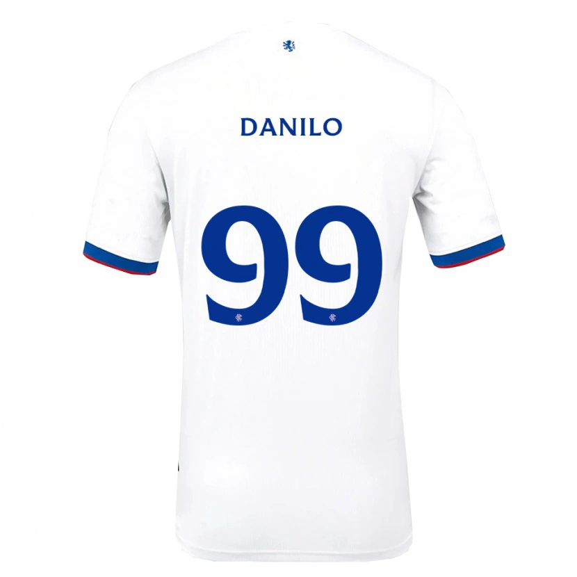 Danxen Enfant Maillot Danilo #99 Blanc Rouge Bleu Tenues Extérieur 2025/26 T-Shirt