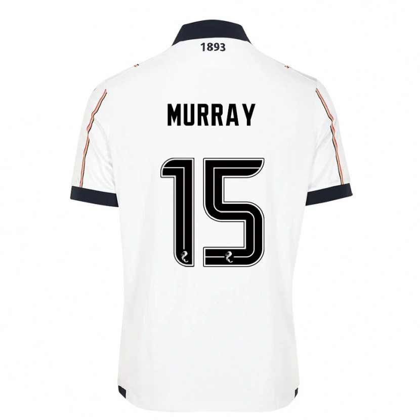 Danxen Enfant Maillot Simon Murray #15 Blanc Marine Rouge Tenues Extérieur 2025/26 T-Shirt