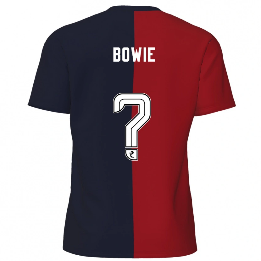 Danxen Enfant Maillot Euan Bowie #0 Rouge Marine Tenues Extérieur 2025/26 T-Shirt