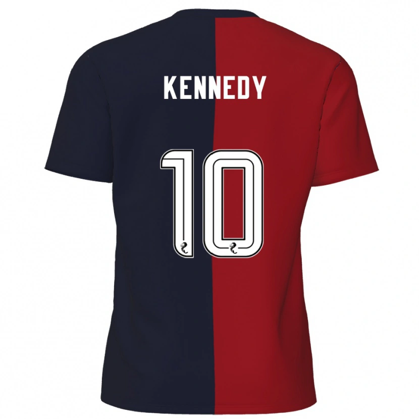 Danxen Enfant Maillot Matty Kennedy #10 Rouge Marine Tenues Extérieur 2025/26 T-Shirt