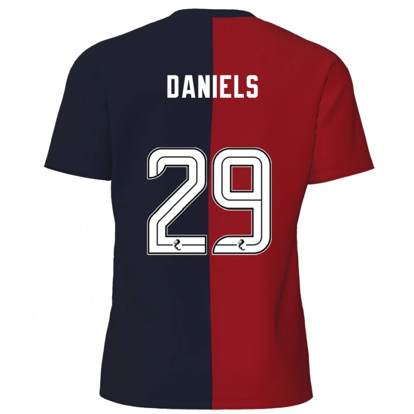 Danxen Enfant Maillot Djenairo Daniels #29 Rouge Marine Tenues Extérieur 2025/26 T-Shirt