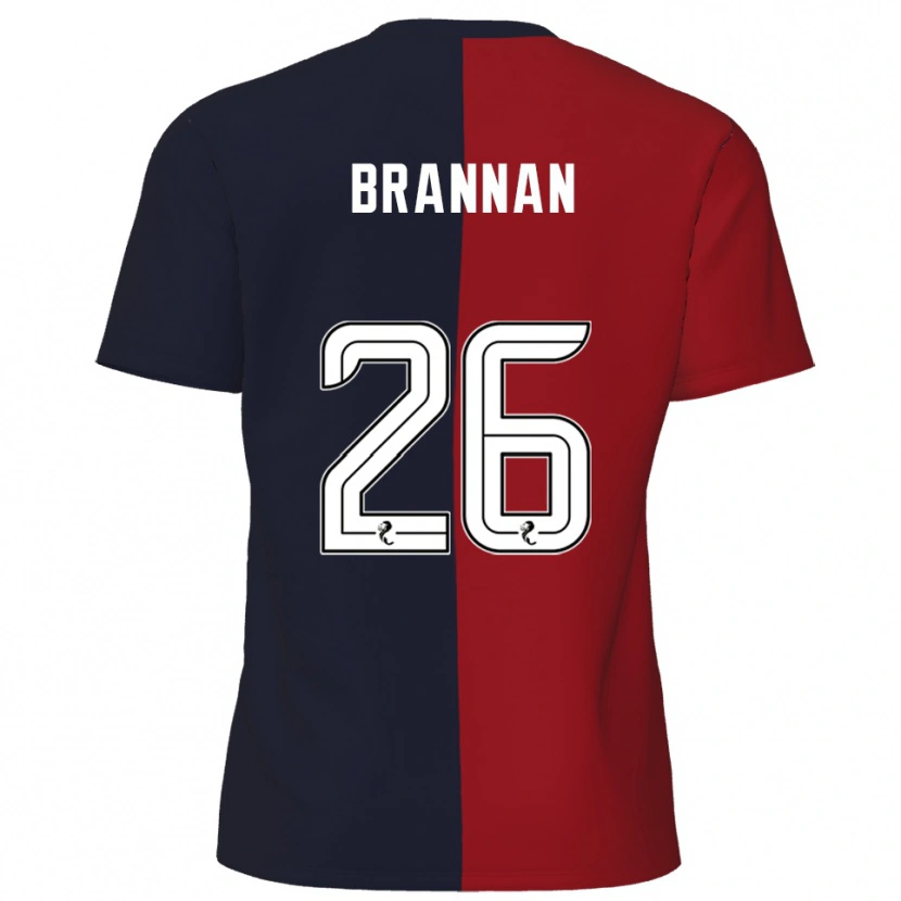 Danxen Enfant Maillot Ben Brannan #26 Rouge Marine Tenues Extérieur 2025/26 T-Shirt