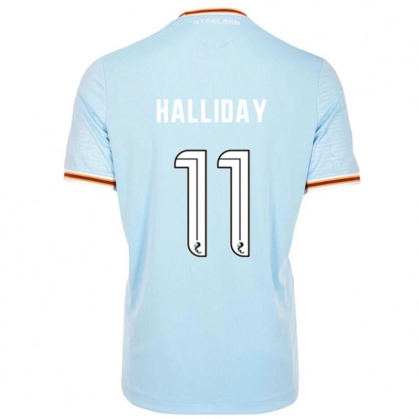 Danxen Enfant Maillot Andy Halliday #11 Bleu Ciel Tenues Extérieur 2025/26 T-Shirt