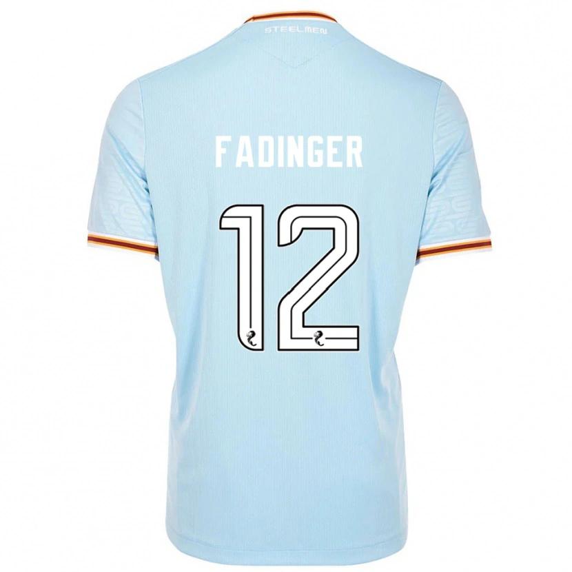 Danxen Enfant Maillot Lukas Fadinger #12 Bleu Ciel Tenues Extérieur 2025/26 T-Shirt