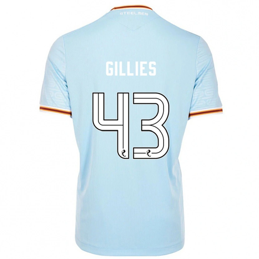 Danxen Enfant Maillot Jay Gillies #43 Bleu Ciel Tenues Extérieur 2025/26 T-Shirt
