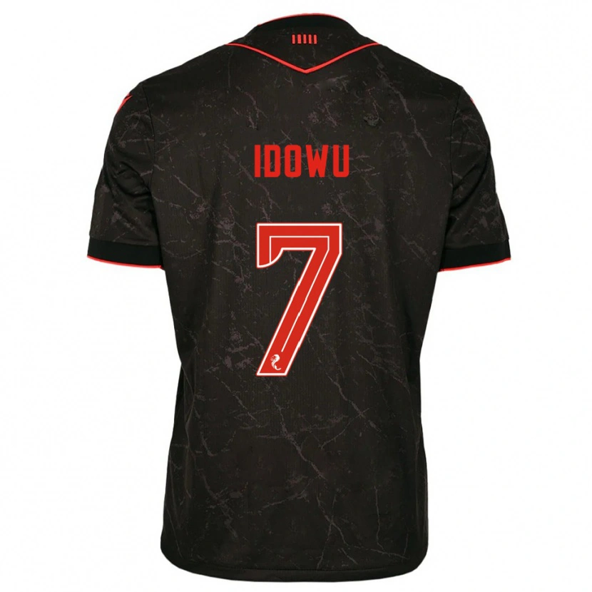 Danxen Enfant Maillot Roland Idowu #7 Noir Rouge Tenues Extérieur 2025/26 T-Shirt