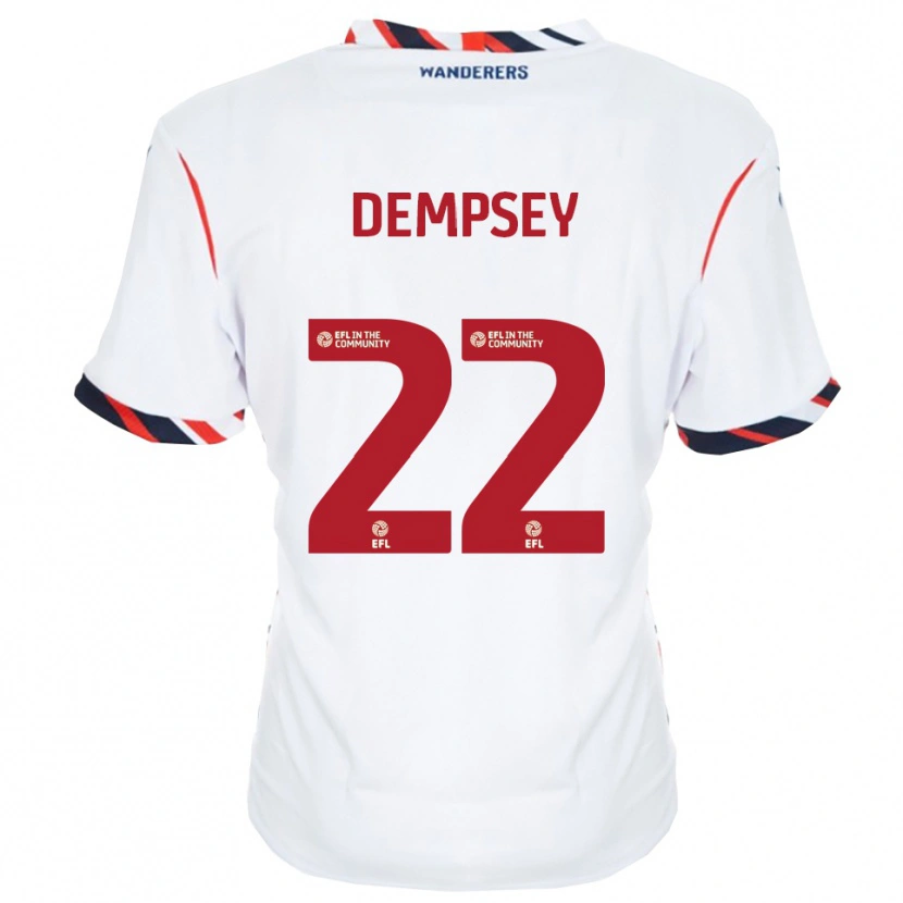 Danxen Homme Maillot Kyle Dempsey #22 Blanc Rouge Tenues Domicile 2025/26 T-Shirt