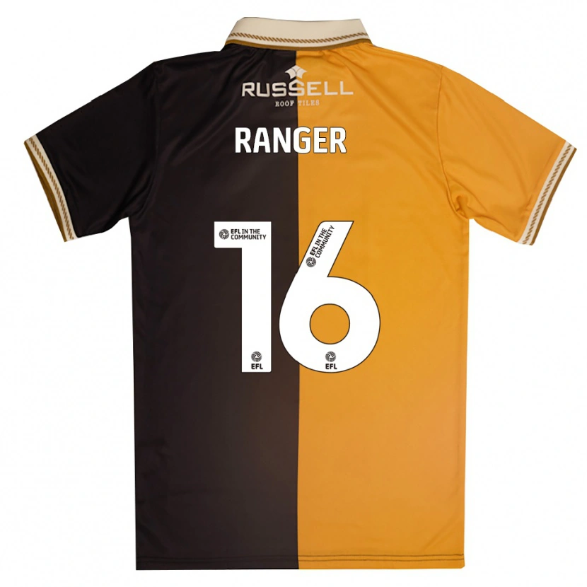 Danxen Homme Maillot Ché Ranger #16 Jaune Noir Tenues Domicile 2025/26 T-Shirt