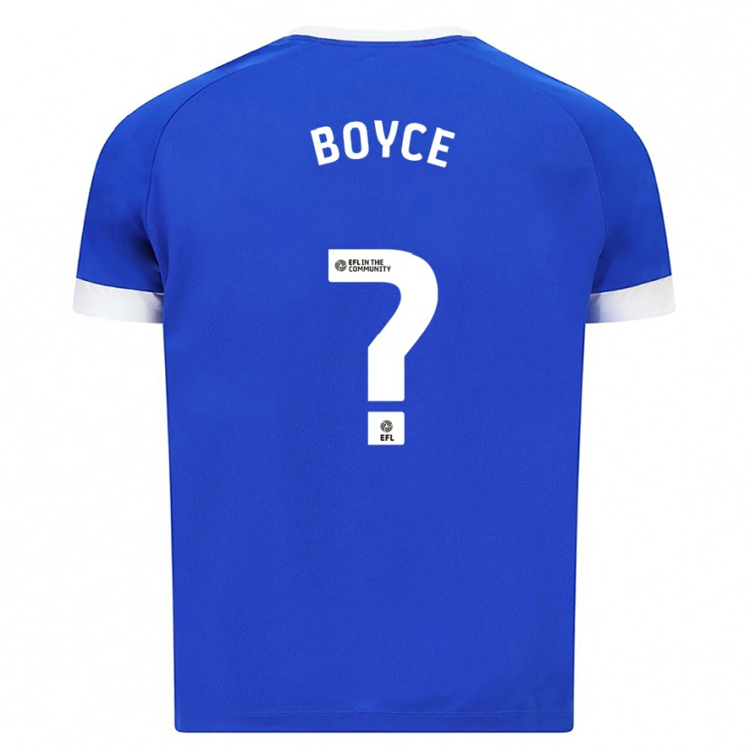 Danxen Homme Maillot Oliver Boyce #0 Bleu Blanc Tenues Domicile 2025/26 T-Shirt
