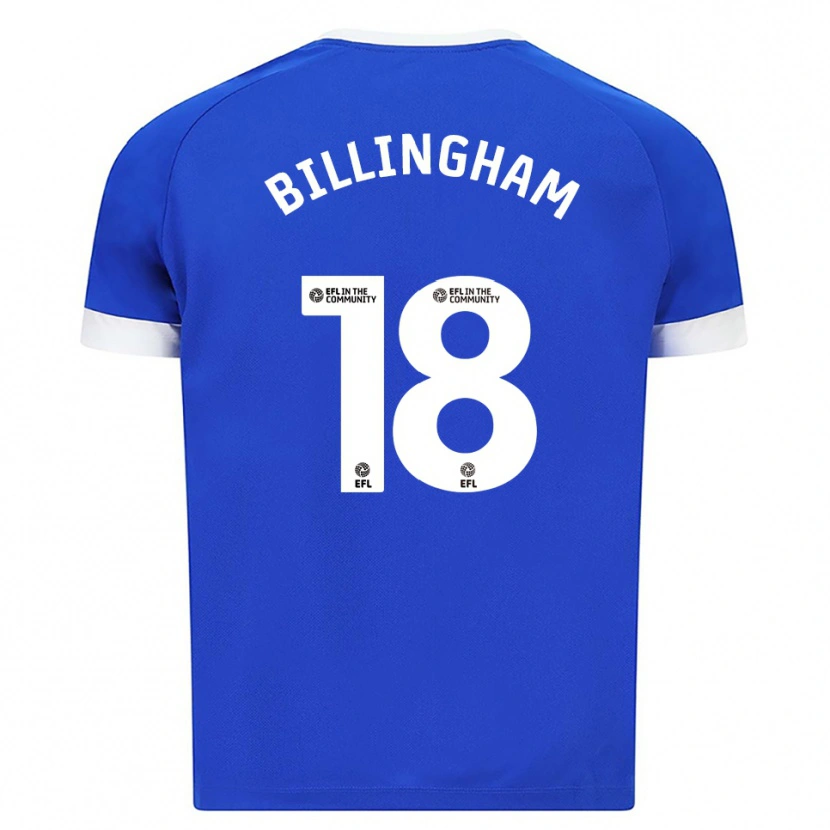 Danxen Homme Maillot Lily Billingham #18 Bleu Blanc Tenues Domicile 2025/26 T-Shirt