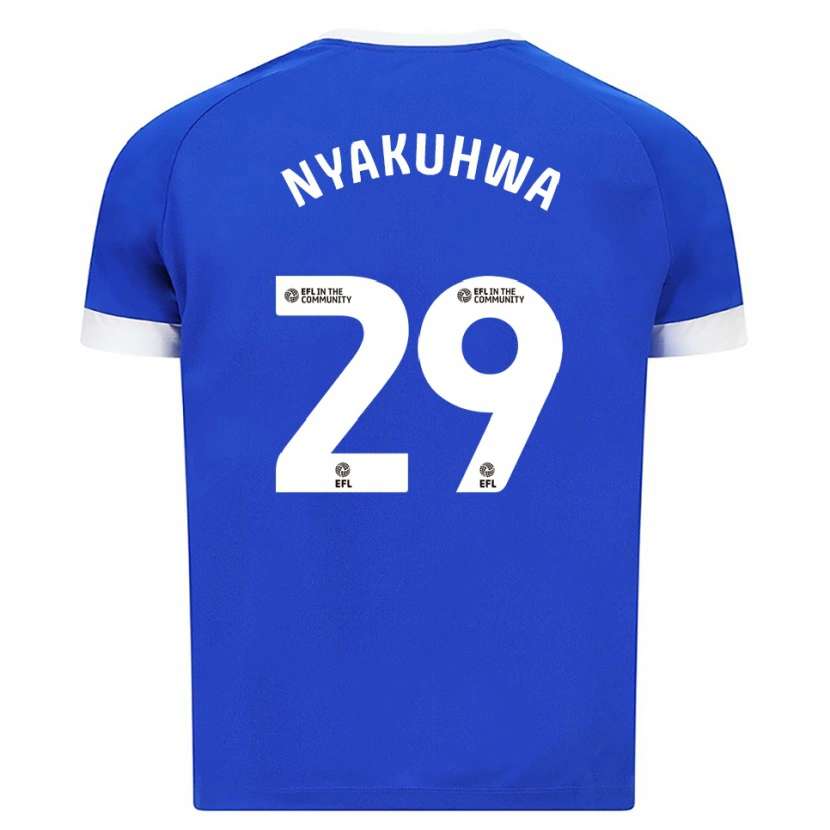Danxen Homme Maillot Tanatswa Nyakuhwa #29 Bleu Blanc Tenues Domicile 2025/26 T-Shirt